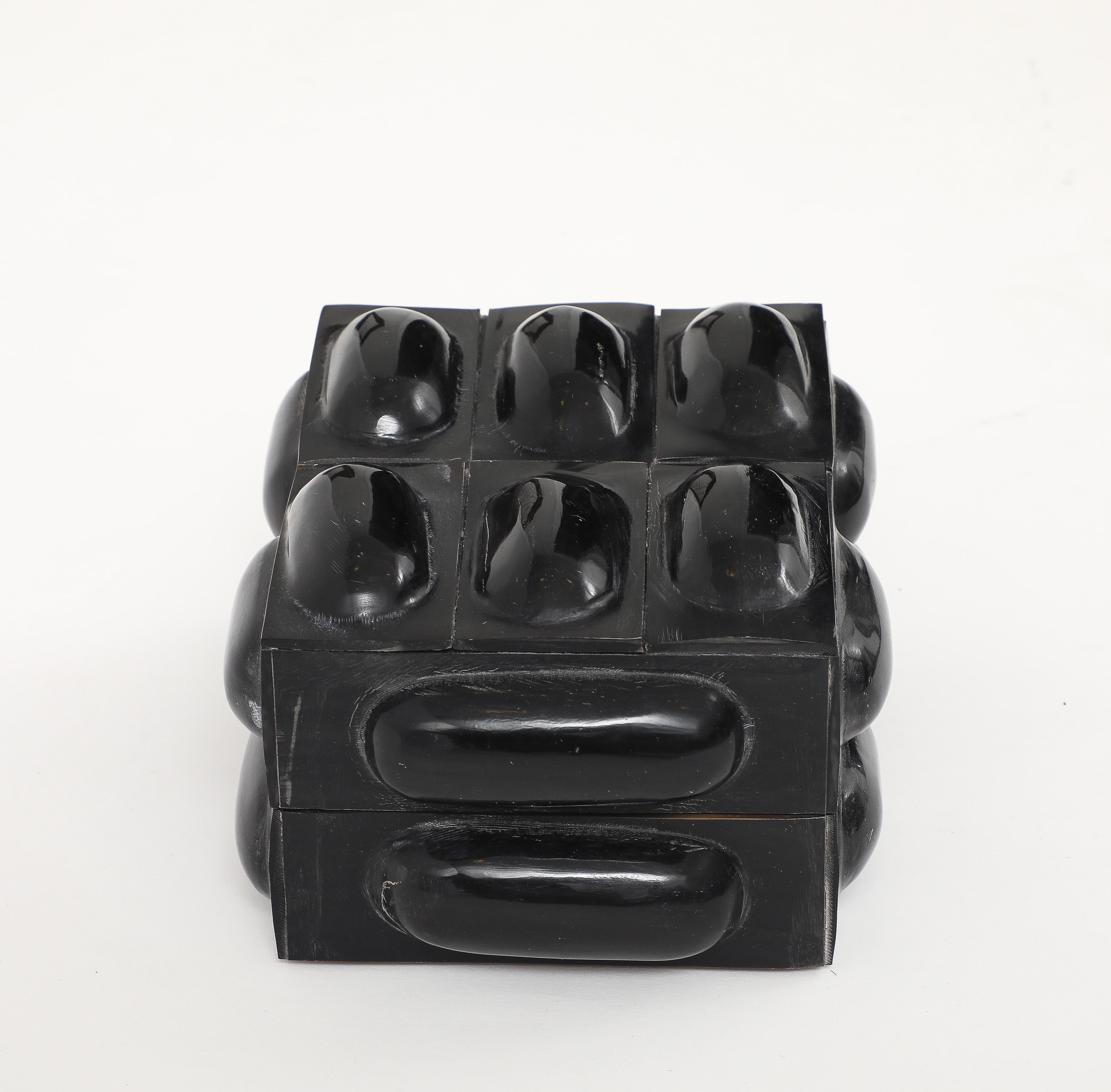 Schwarzer Büffel Horn Box (21. Jahrhundert und zeitgenössisch) im Angebot