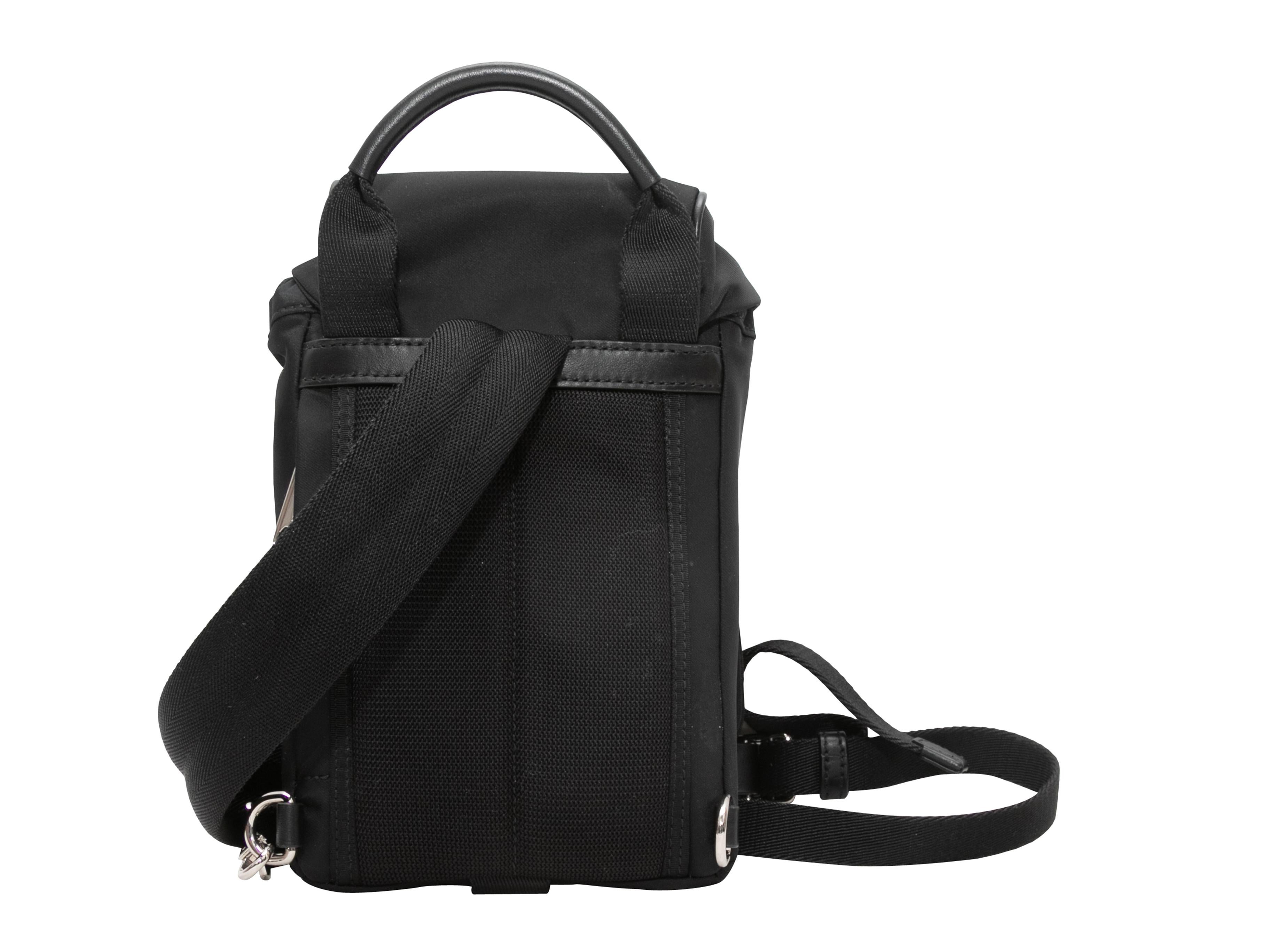 Black Burberry Murray Nylon Sling Bag In Good Condition In New York, NY