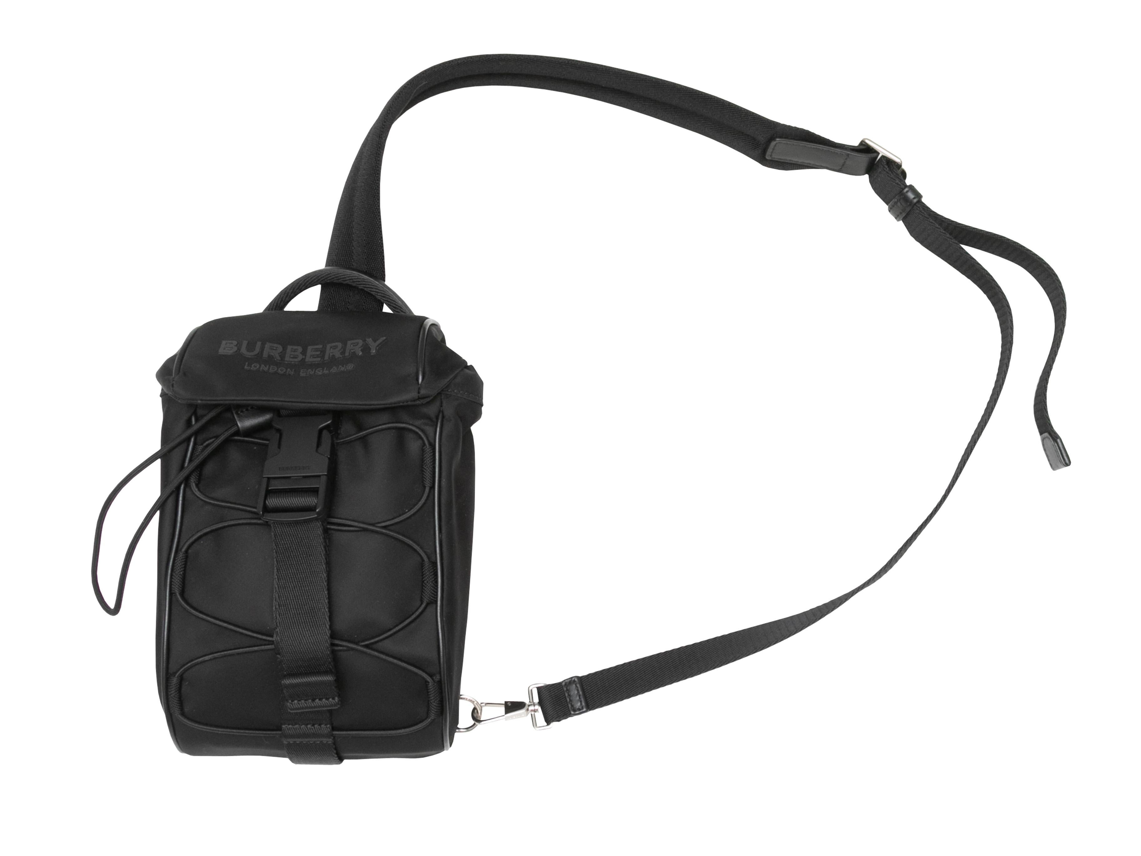 Black Burberry Murray Nylon Sling Bag 3