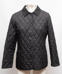Black Burberry Quilted Jacket Size US XS