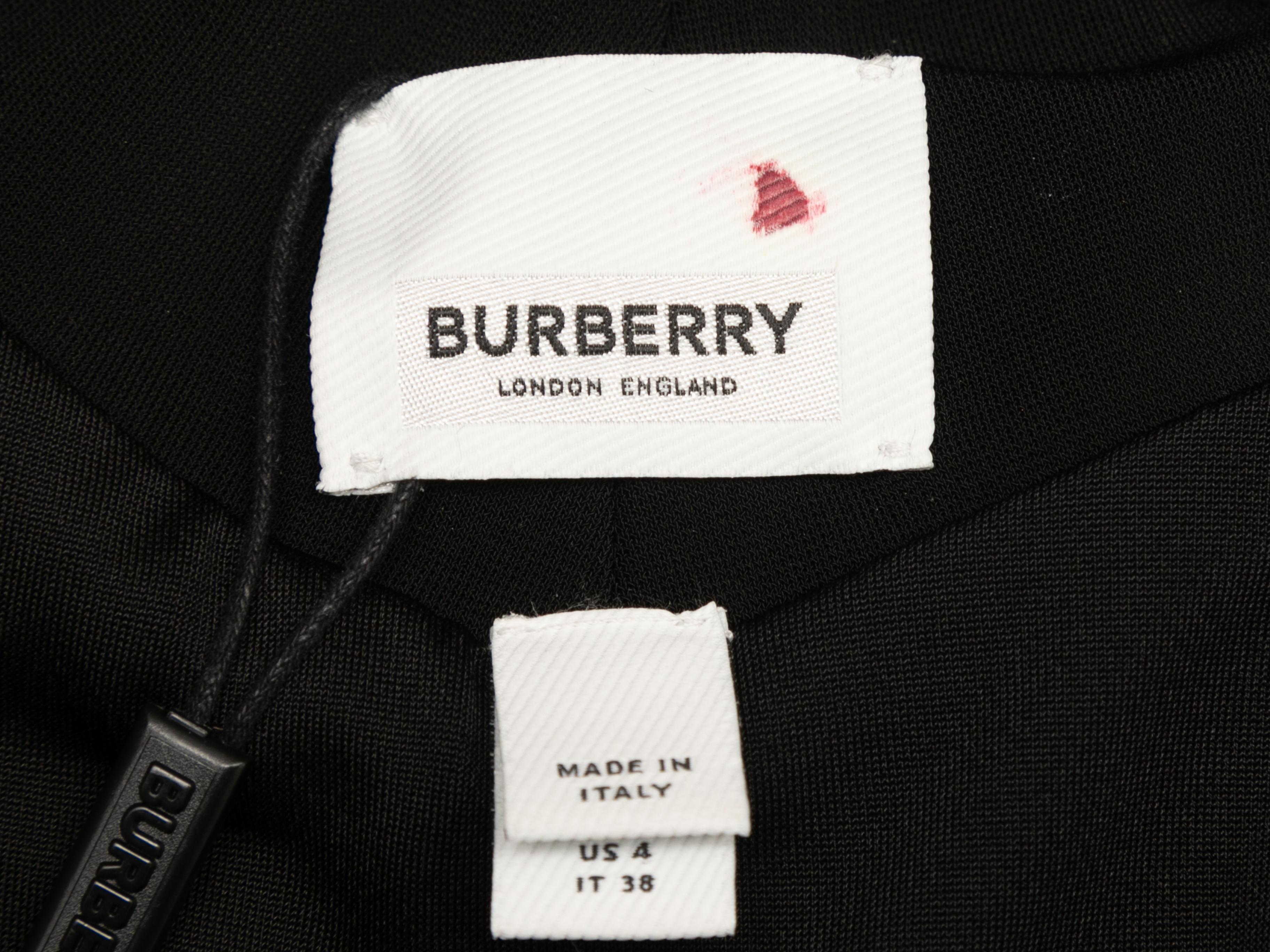 Women's Black Burberry Sleeveless Rhinestone-Trimmed Dress Size US 4 For Sale