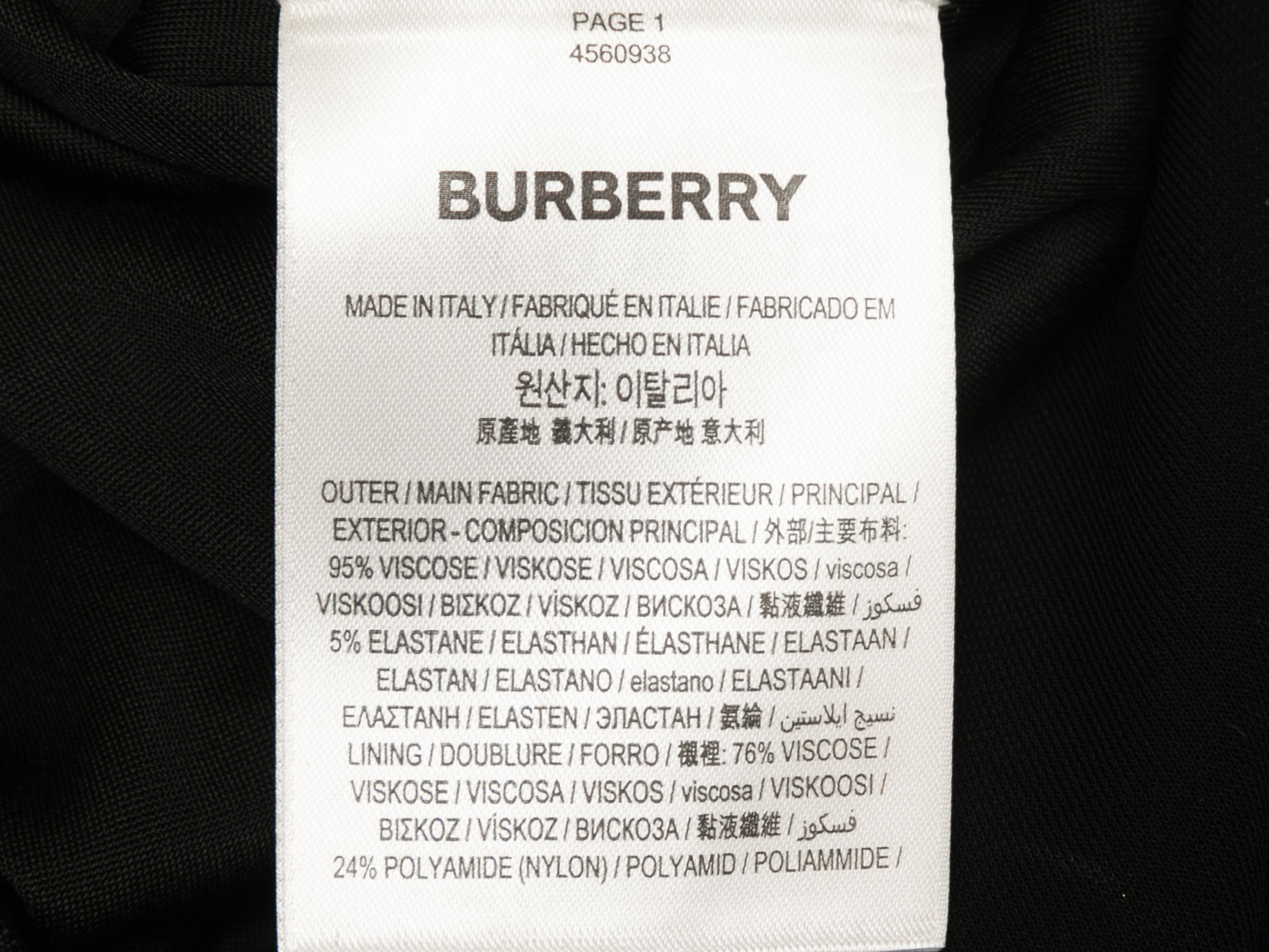 Black Burberry Sleeveless Rhinestone-Trimmed Dress Size US 4 For Sale 2