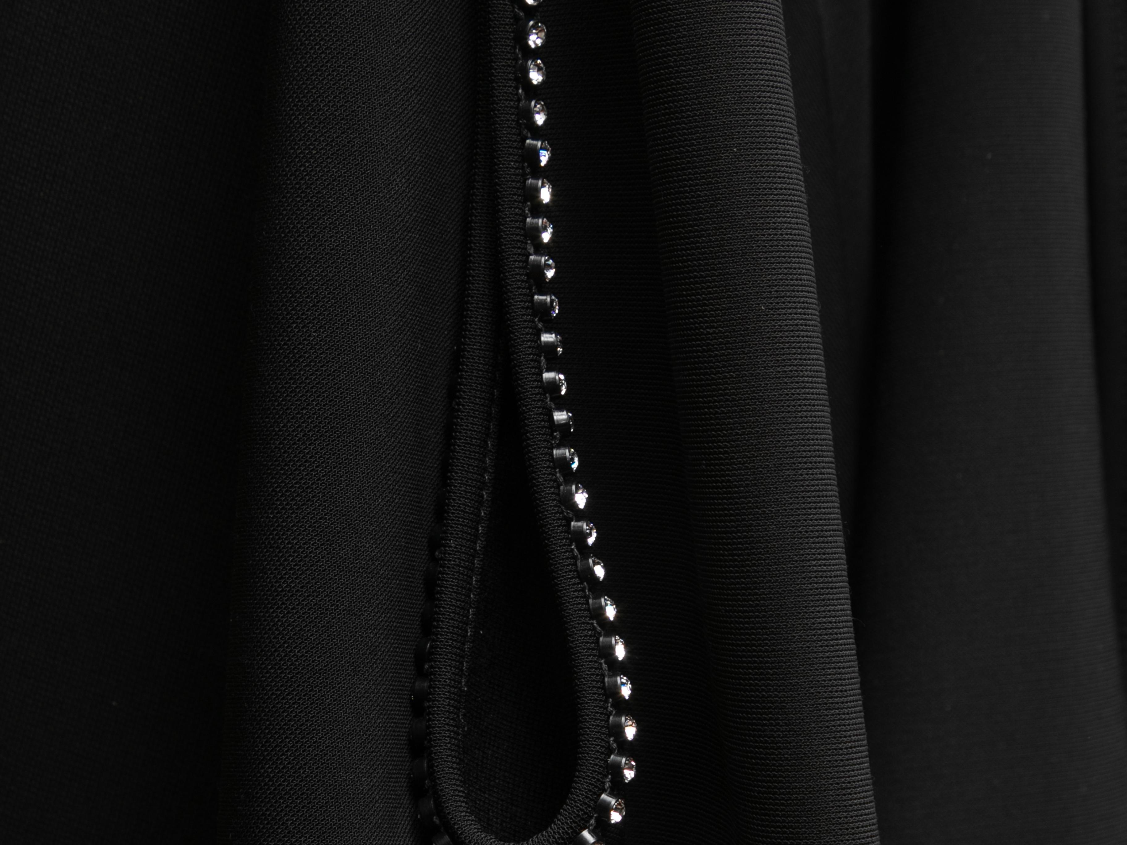 Black Burberry Sleeveless Rhinestone-Trimmed Dress Size US 4 For Sale 3