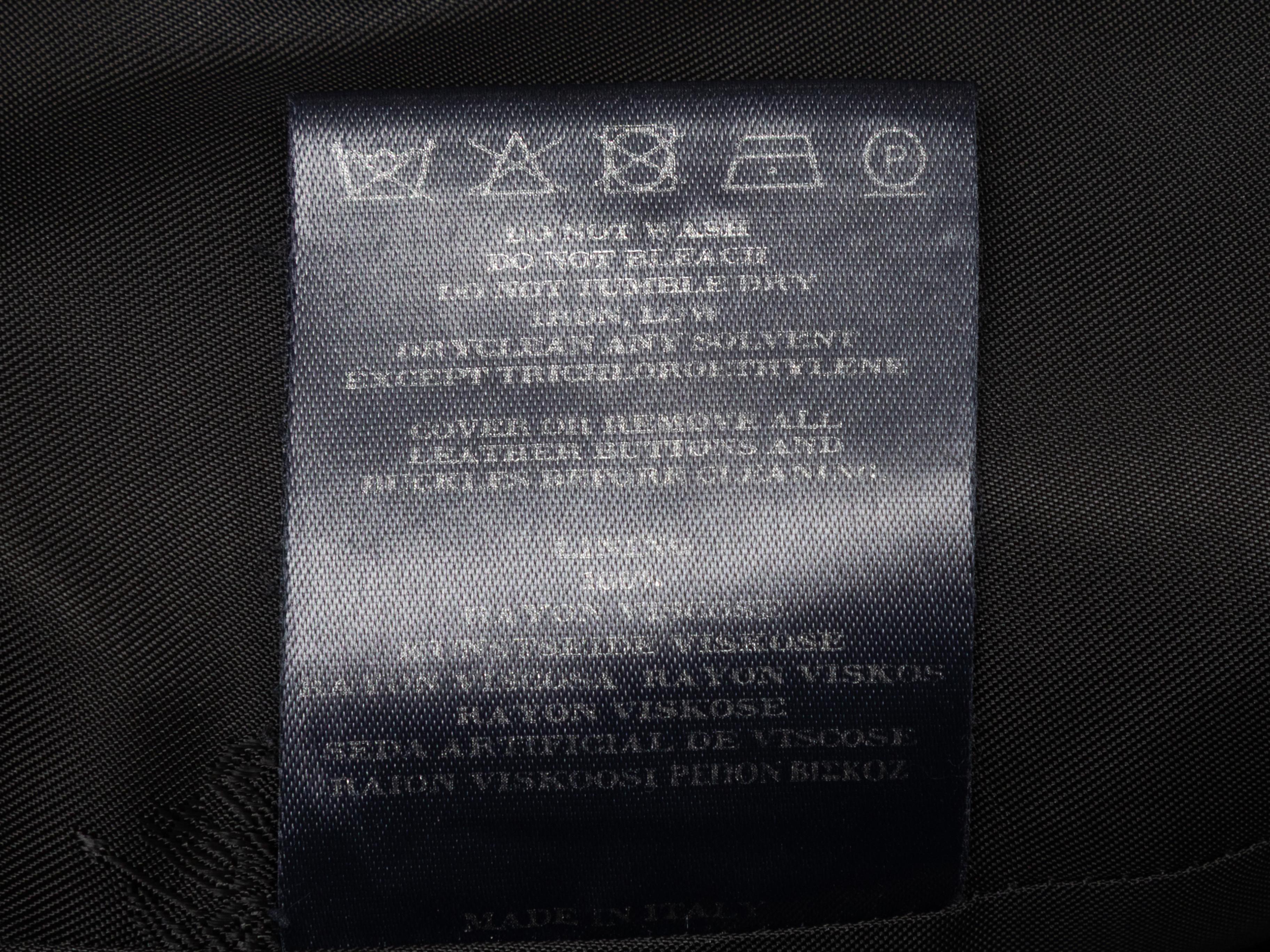 Giacca militare Burberry nera in lana taglia 6 in vendita 2