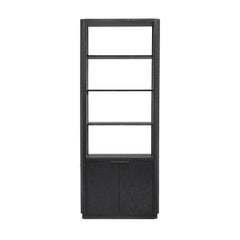 Black Burl Art Deco Bookcase