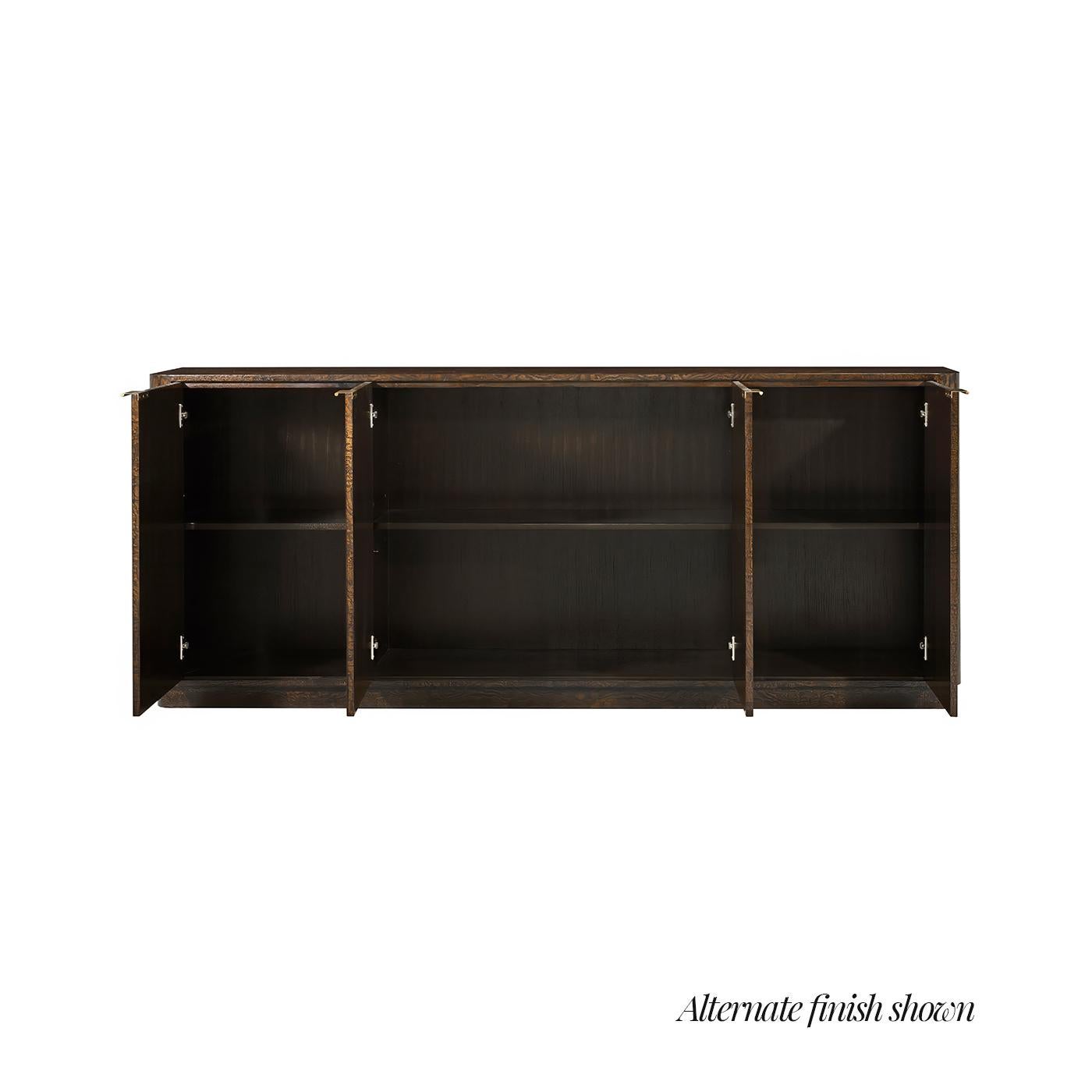 Schwarzes Wurzelholz Art Deco Sideboard (21. Jahrhundert und zeitgenössisch) im Angebot