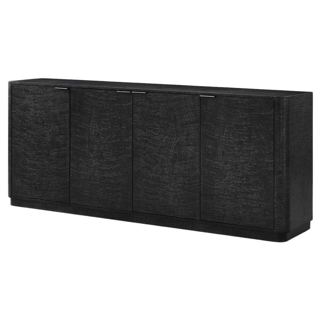 Black Burl Art Deco Sideboard