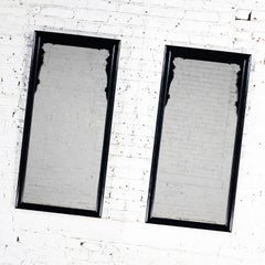 Black & Burl Chin Hua Pair of Mirrors by Raymond K. Sabota for Century Furn