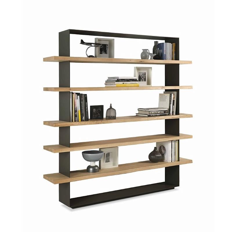 Laccato Libreria in Oak pigmentata nera in vendita