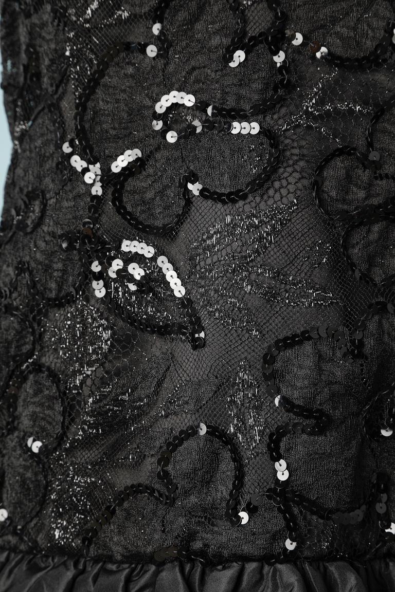 Schwarzes Bustier-Cocktailkleid  C.D de Christian Dior „Robe du soir“ Damen im Angebot