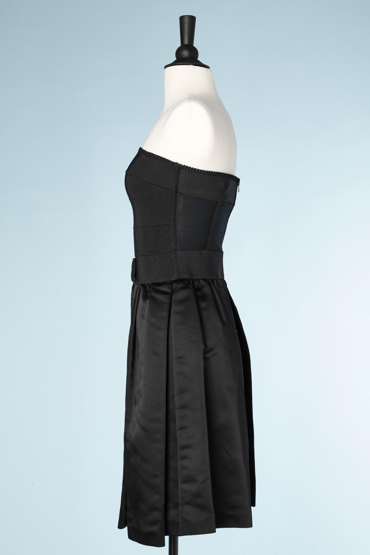 Black bustier cocktail dress Dolce & Gabbana  For Sale 1