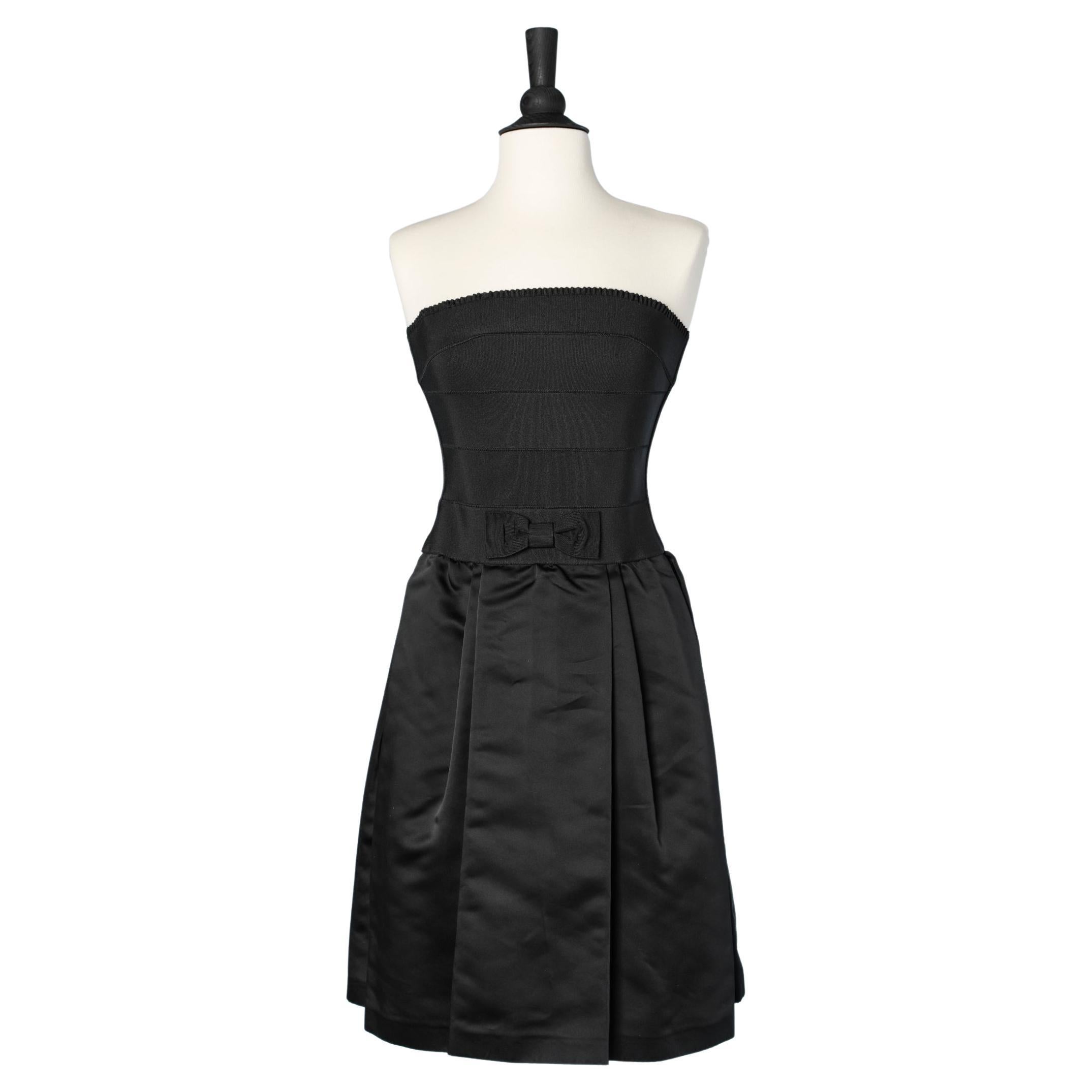 Abito da cocktail bustier nero Dolce & Gabbana in vendita