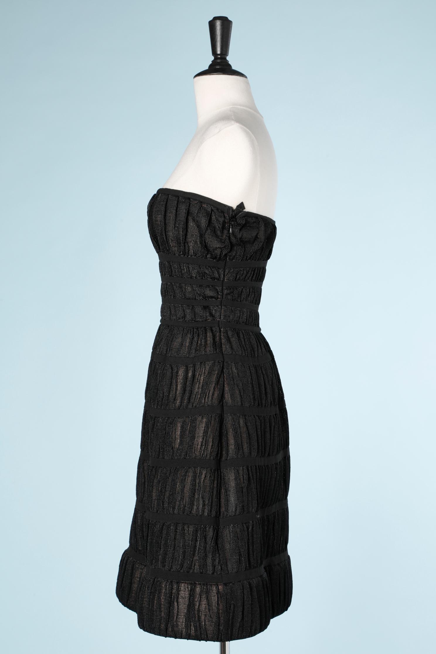 Black bustier dress AlaÏa In Excellent Condition For Sale In Saint-Ouen-Sur-Seine, FR