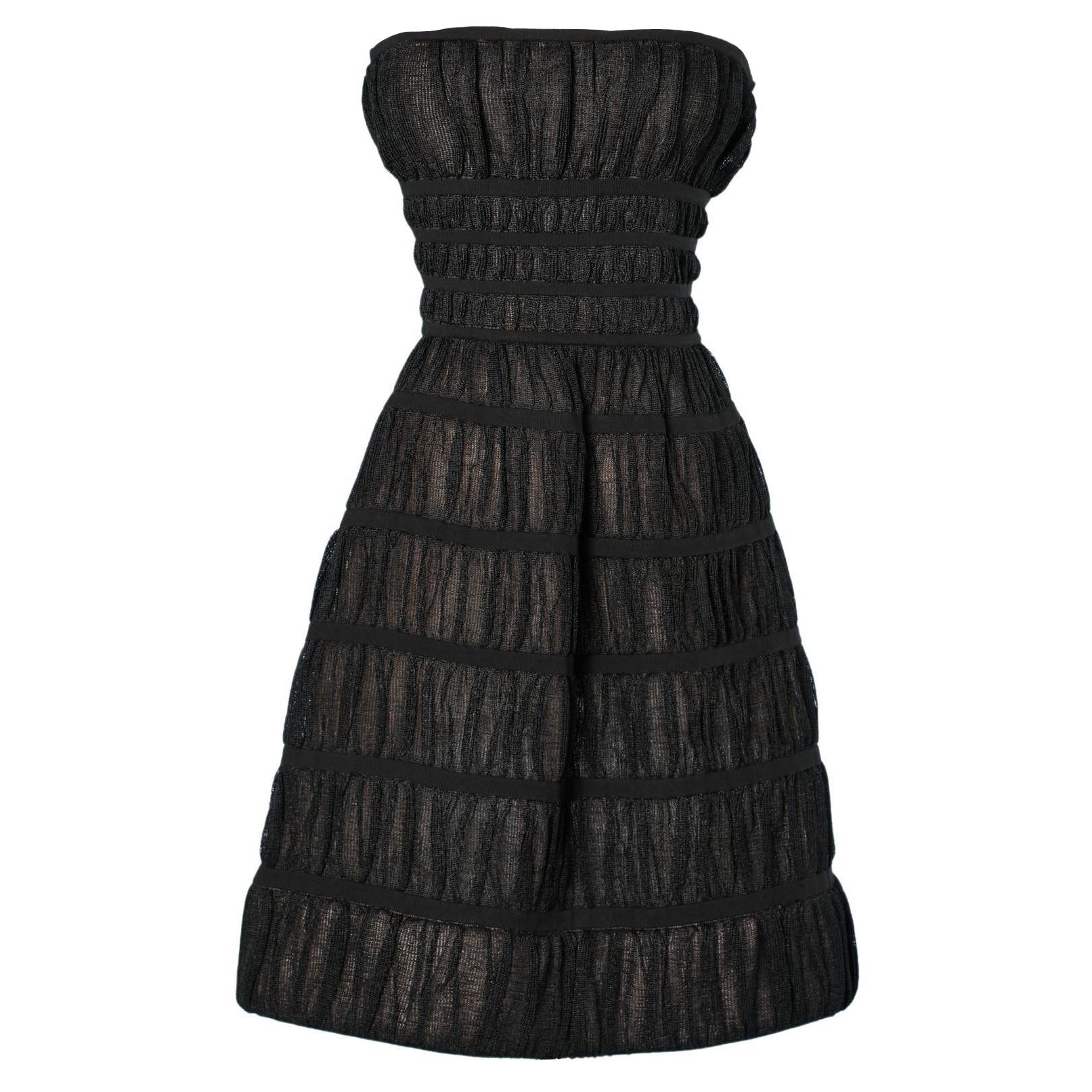 Abito bustier nero AlaÏa in vendita