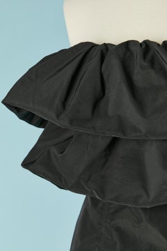 Bustier negro con volantes GIVENCHY