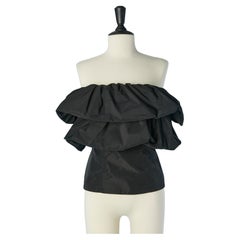 Black bustier with ruffles GIVENCHY