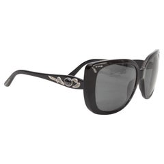 Gafas de sol sobredimensionadas con adornos Bvlgari negras