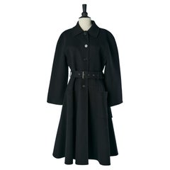 Cappotto nero cachemire double-face monopetto CHRISTIAN DIOR