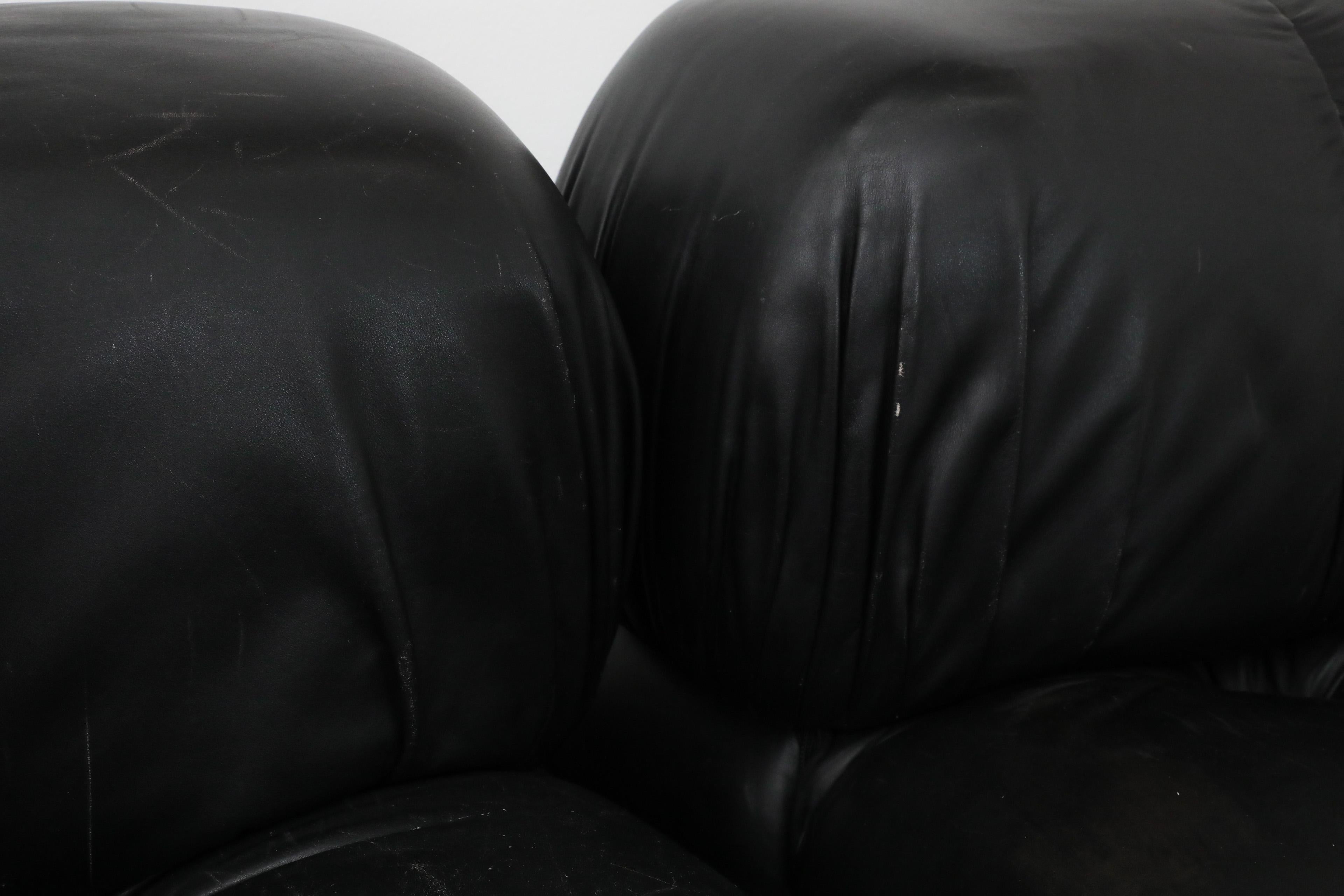 Black 'Camaleonda' Five Section Sofa by Mario Bellini for B&B Italia, 1970s 8