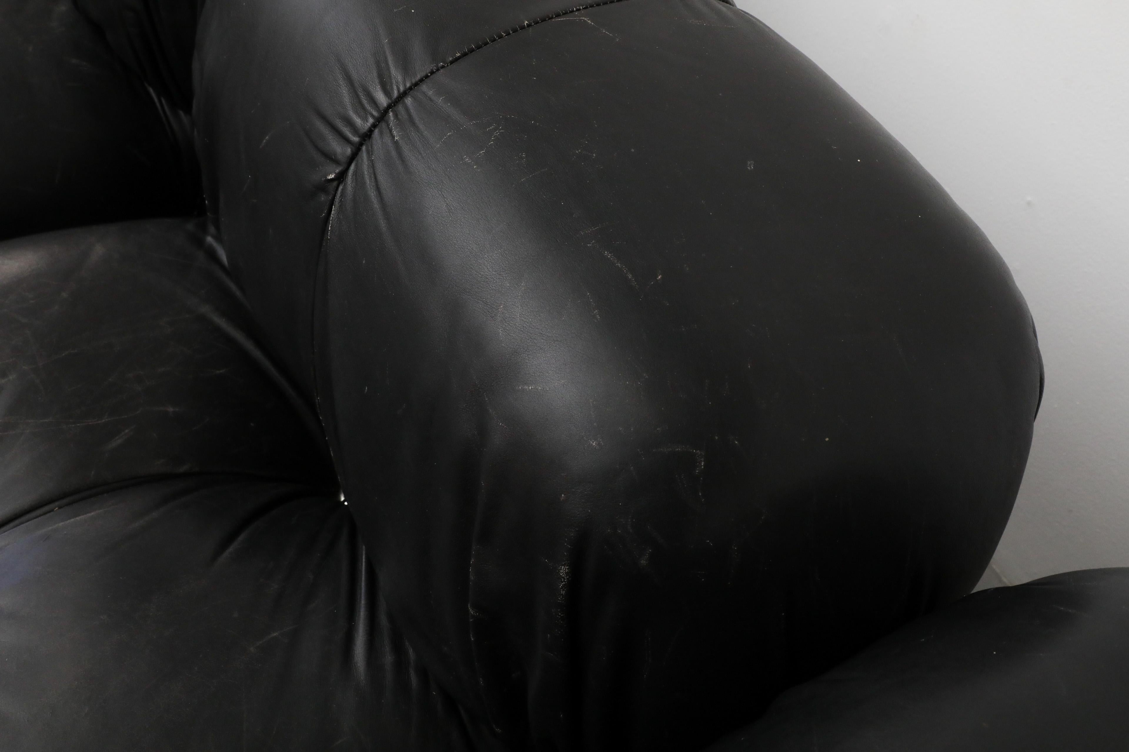 Black 'Camaleonda' Five Section Sofa by Mario Bellini for B&B Italia, 1970s 1