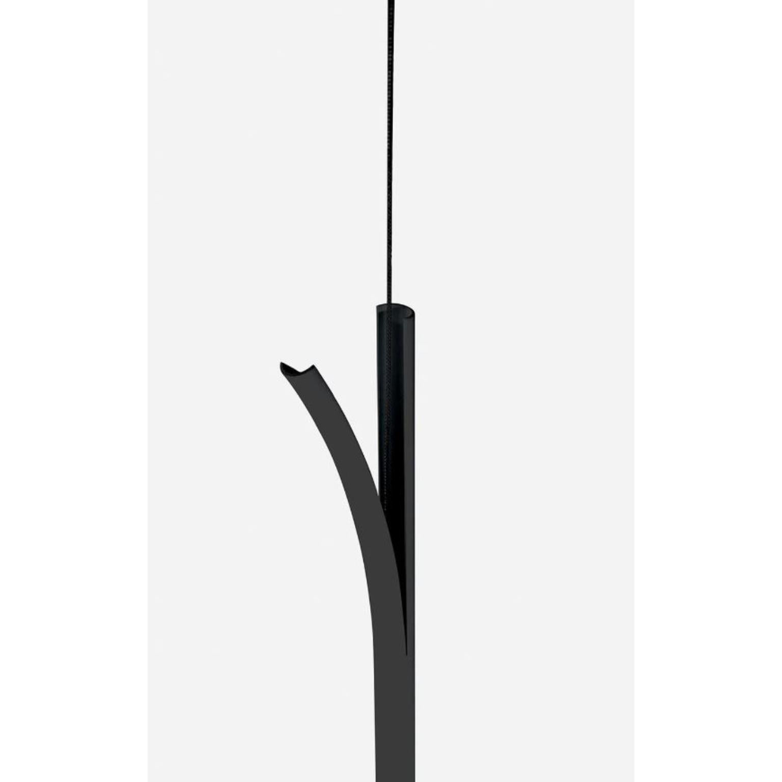 Brazilian Black Cana Pendant Lamp by Wentz For Sale