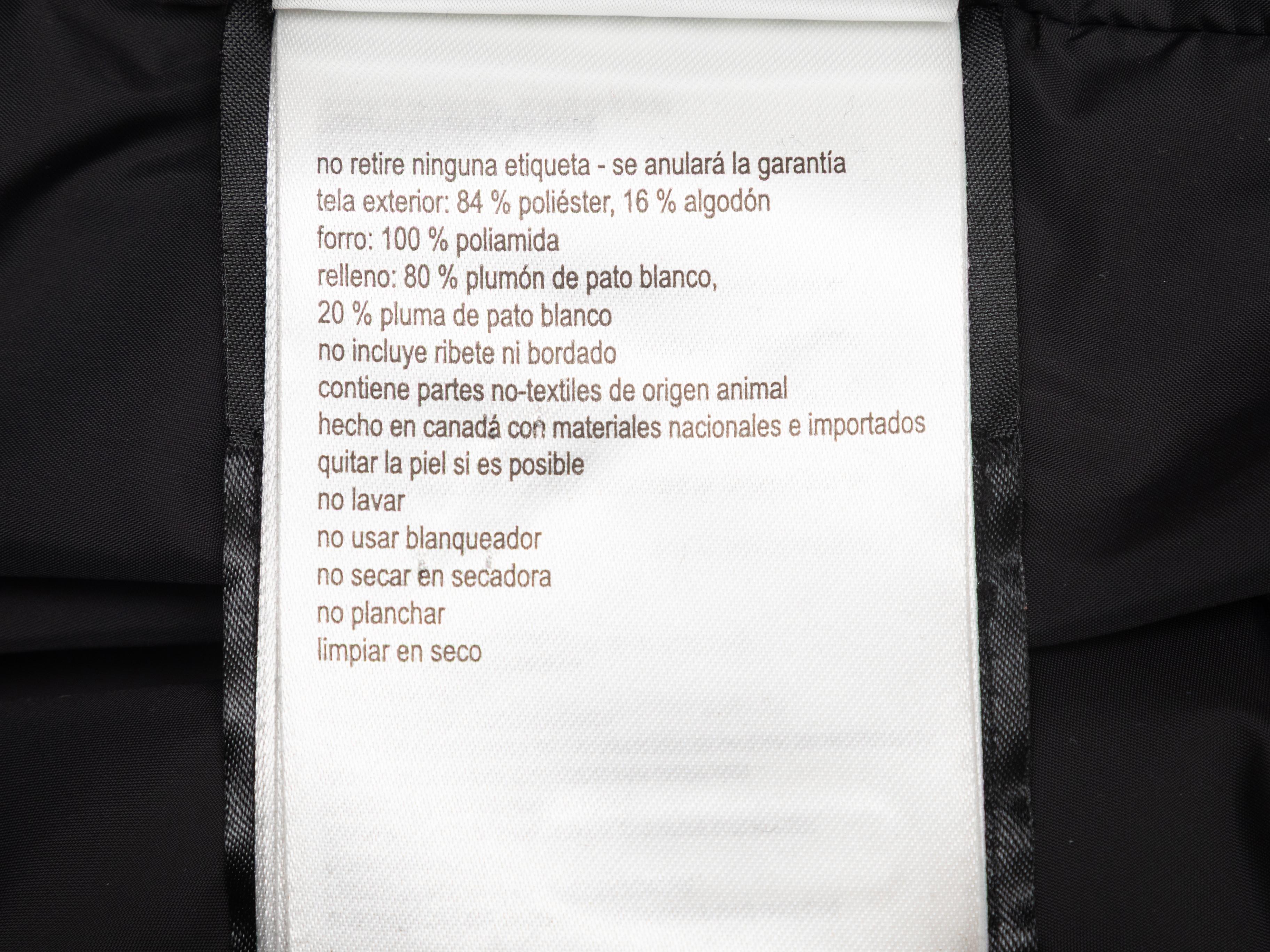 Canada Goose nero con cappuccio bordato di pelliccia Taglia US 2XL in vendita 1