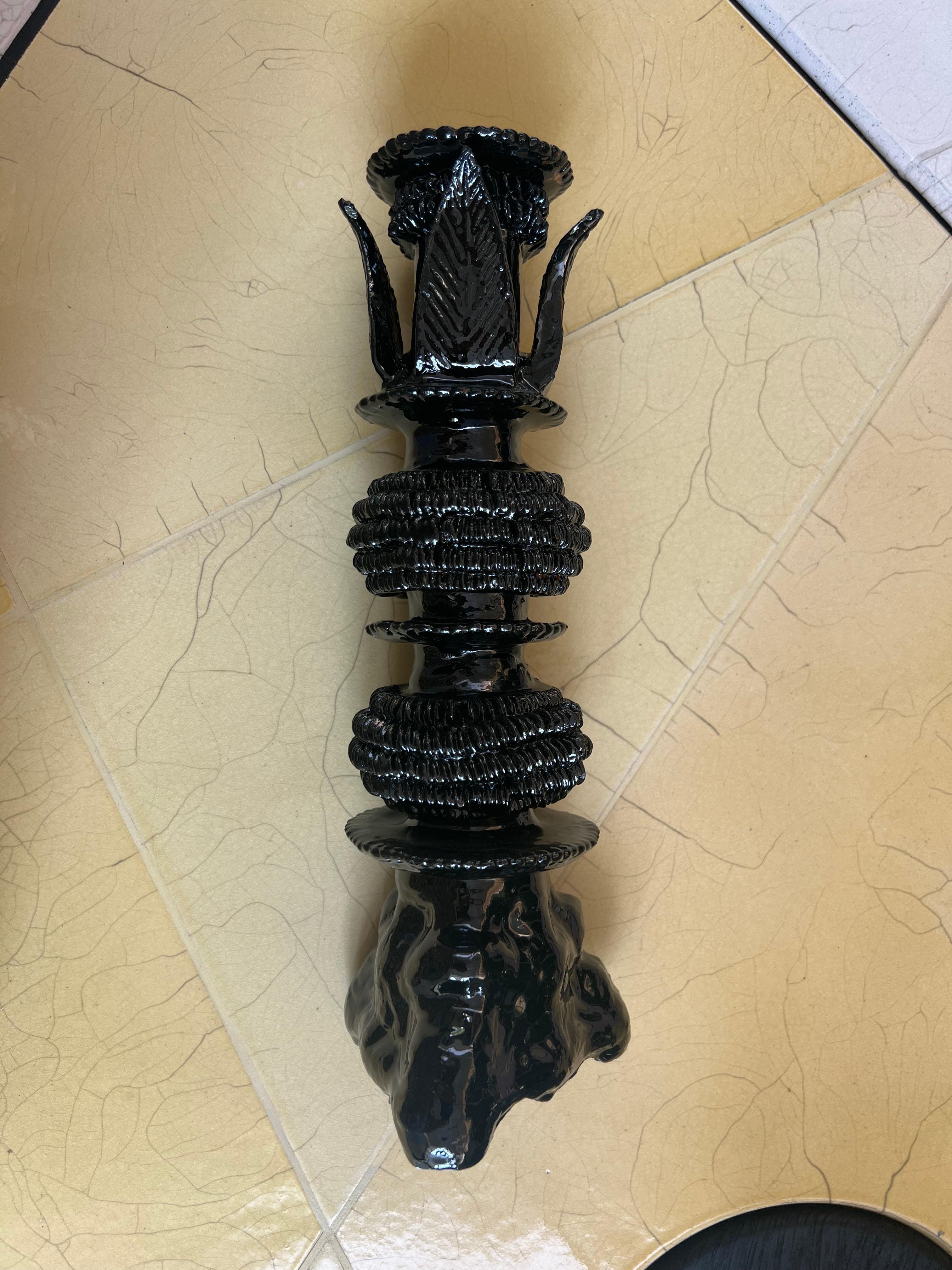 Mexicain Bougeoir noir par Objekti en vente