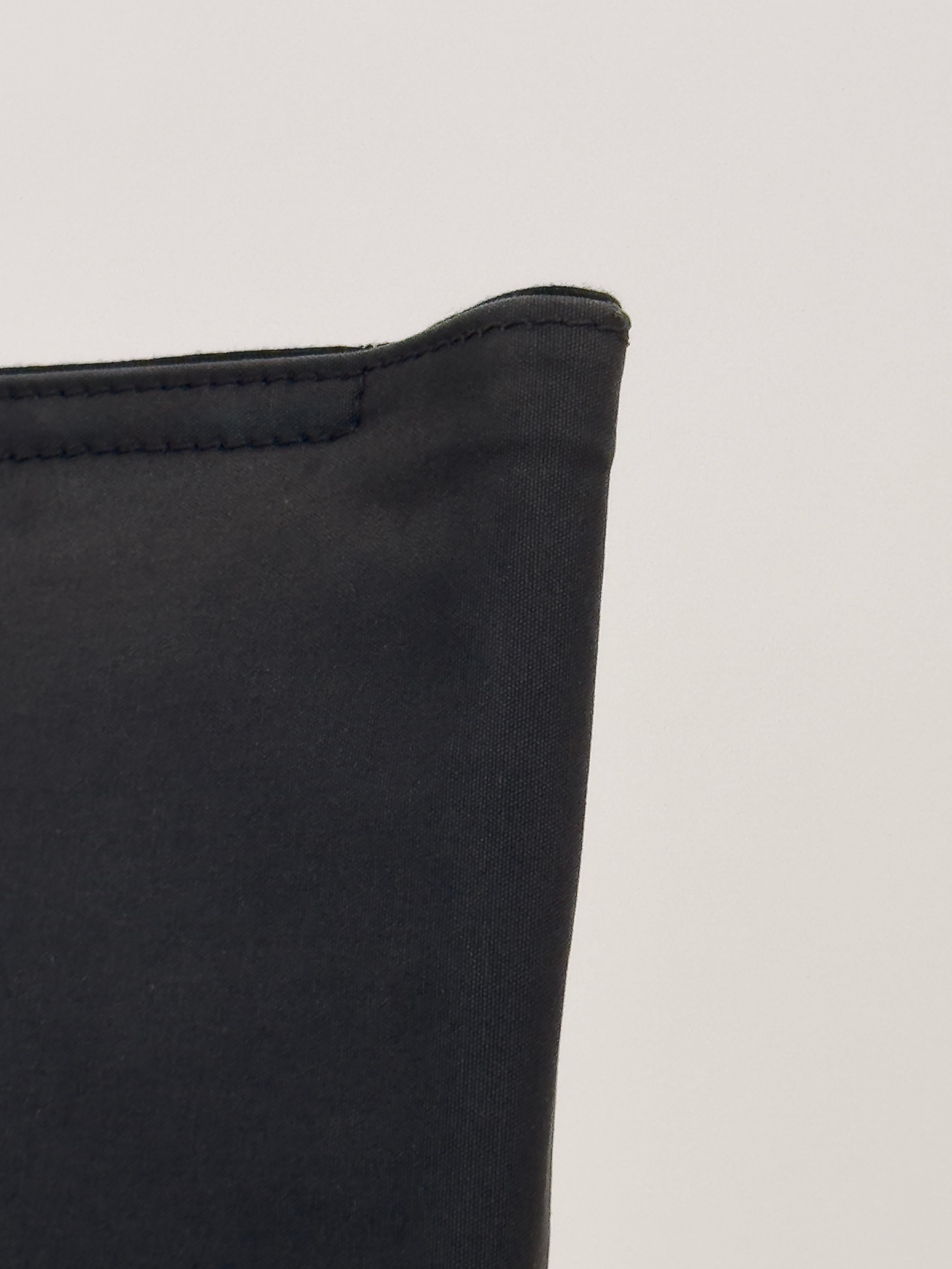 Black canvas Monk dining chairs by Afra & Tobia Scarpa for Molteni, Italy 1974 11