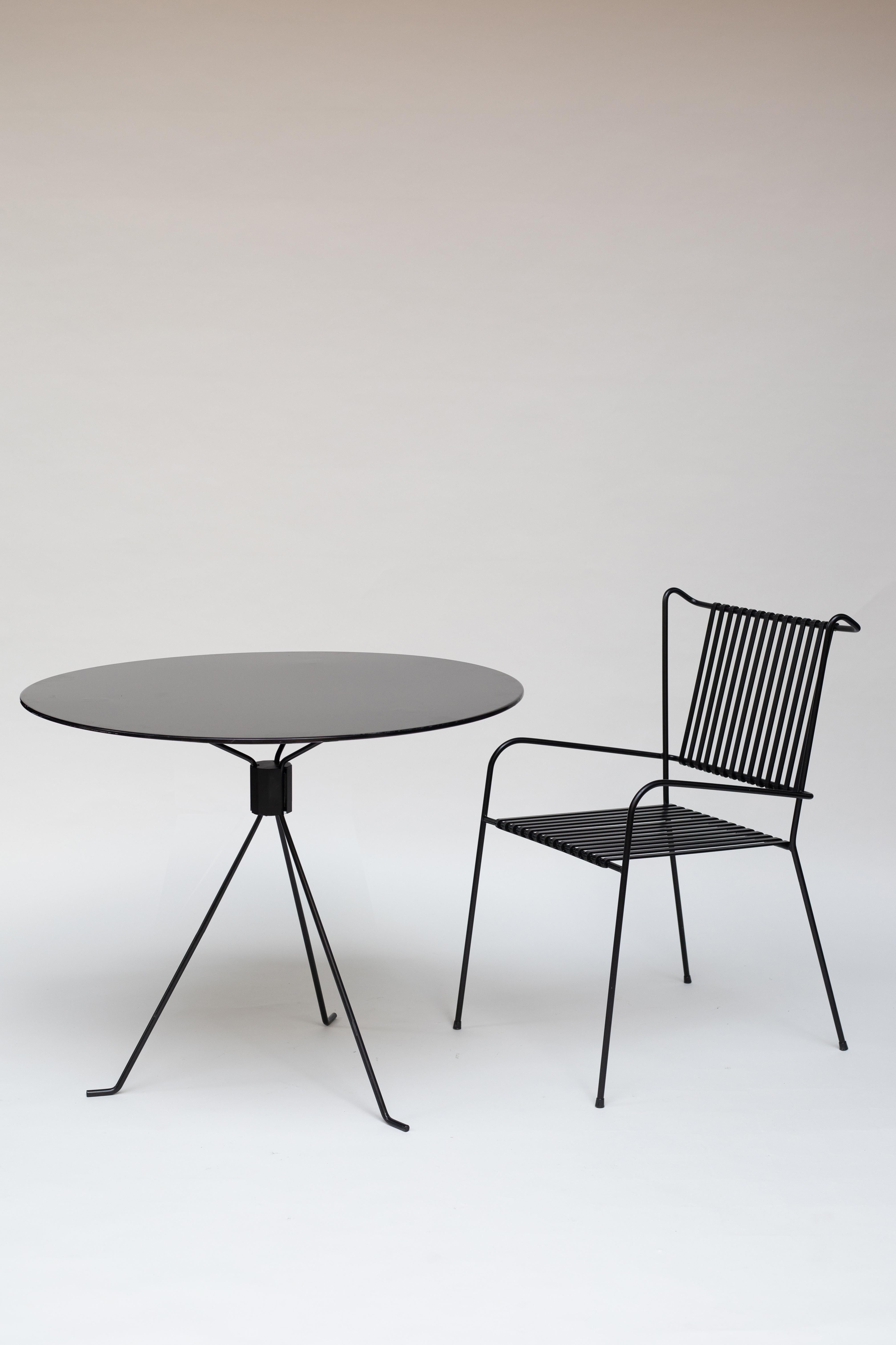 German Black Capri Bond Table by Cools Collection For Sale