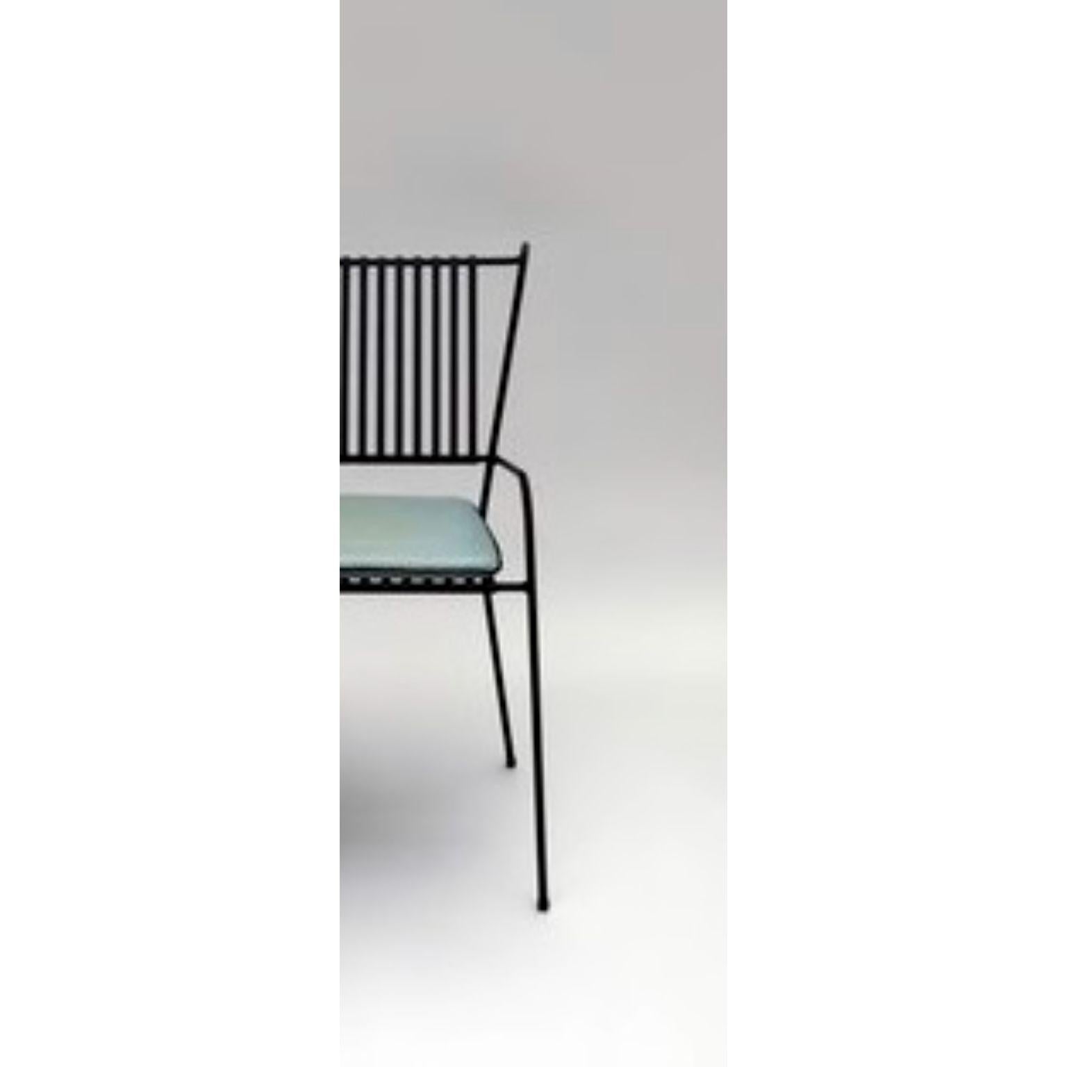 Post-Modern Black Capri Chair with Seat Cushion by Cools Collection For Sale