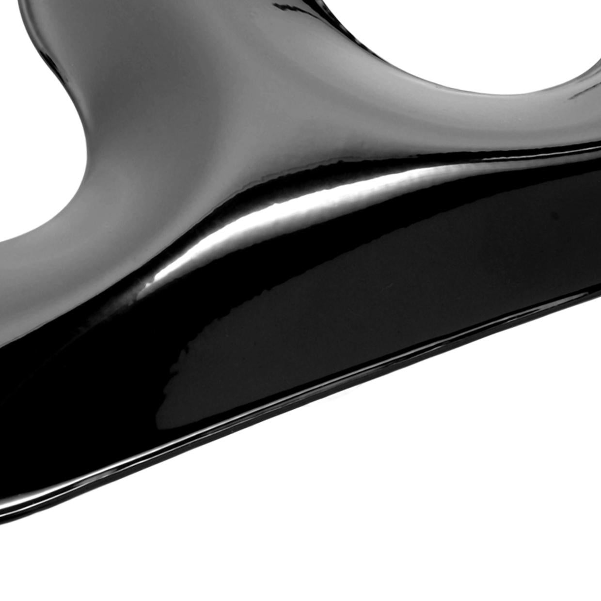 Organic Modern Black Carbon Steel Drab Sculptural Hanger by Zieta For Sale