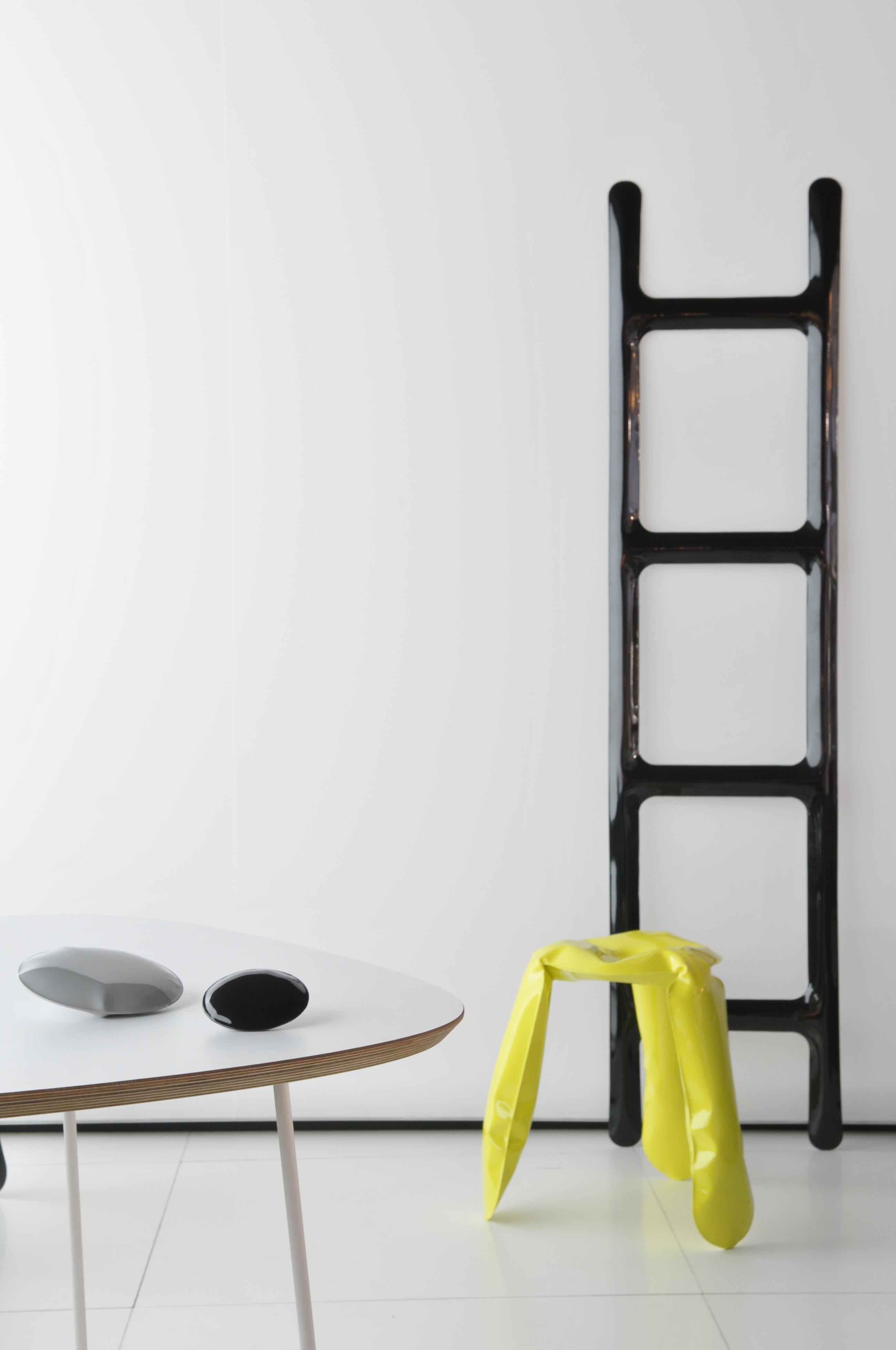 Black Carbon Steel Drab Sculptural Hanger by Zieta In New Condition For Sale In Geneve, CH