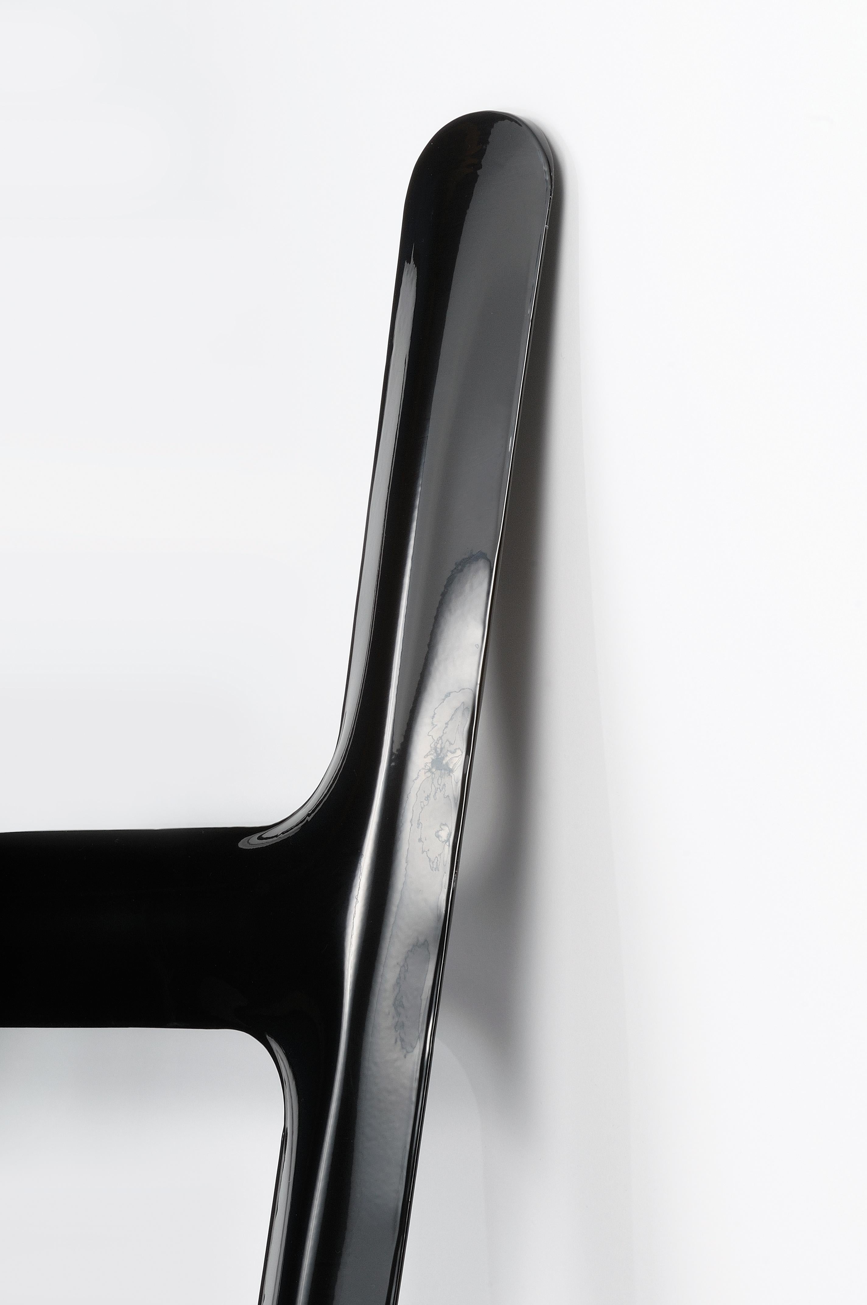 Contemporary Black Carbon Steel Drab Sculptural Hanger by Zieta For Sale