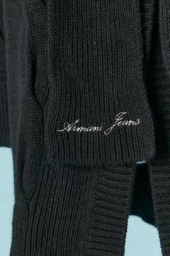 Black cardigan with belt ARMANI JEANS New with tag