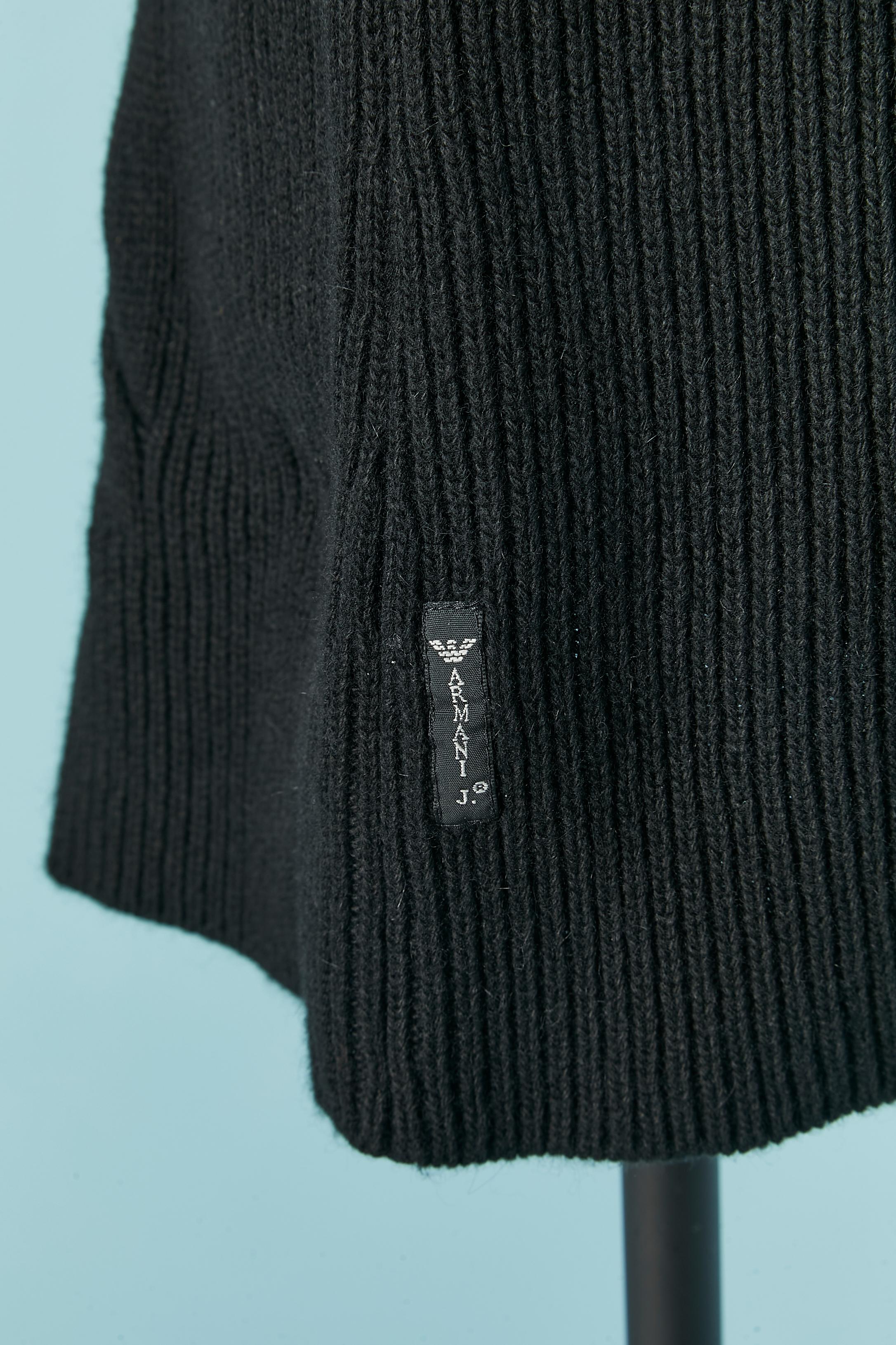 Black cardigan with belt ARMANI JEANS New with tag For Sale 1