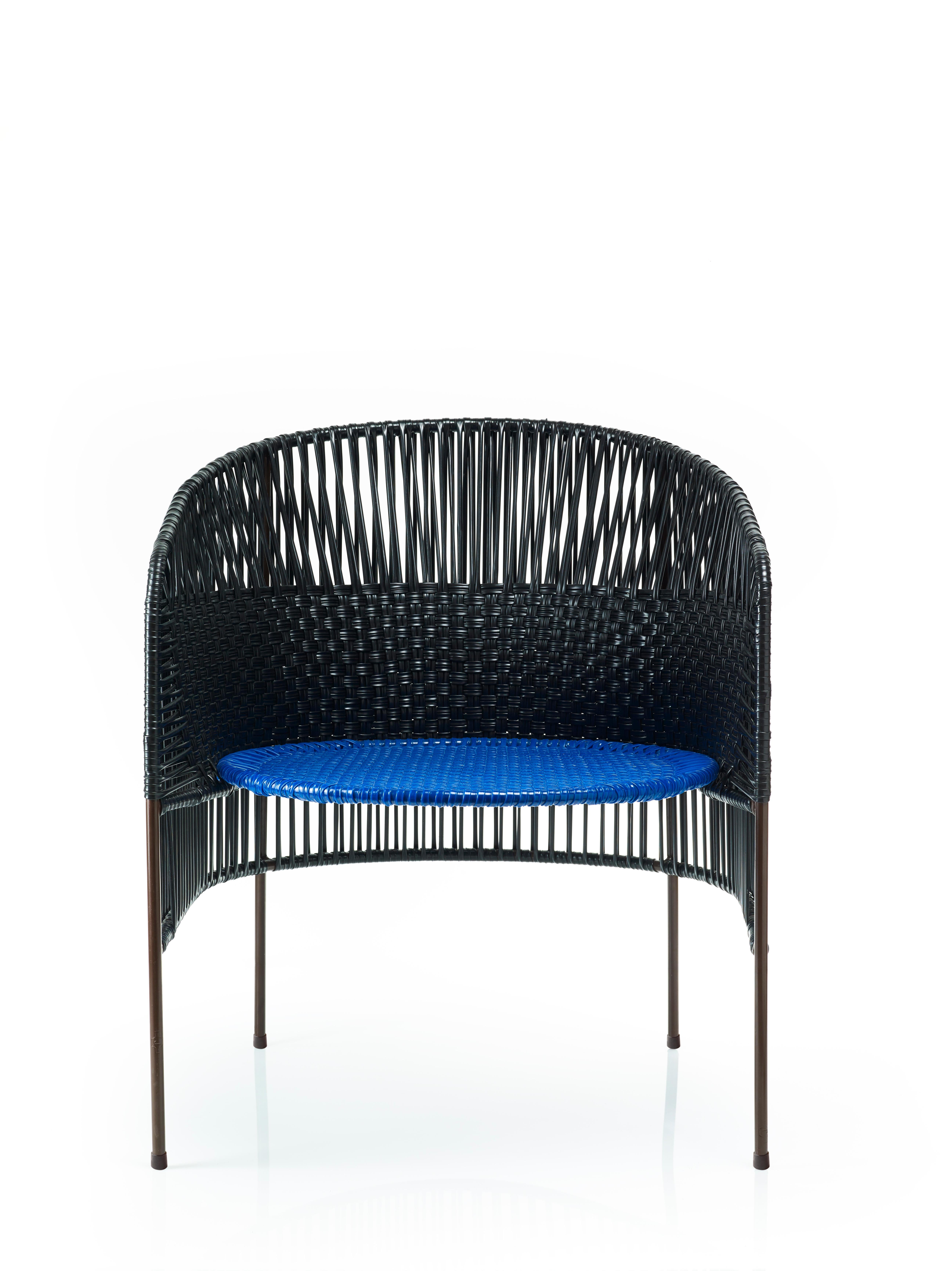Modern Black Caribe Lounge Chair by Sebastian Herkner For Sale