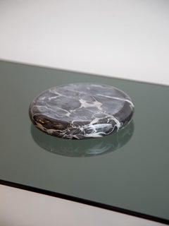 Catchall oder Aschenbecher aus schwarzem Carrara-Marmor von Sergio Asti