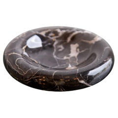 Black Carrara Marble Catchall or Ashtray by Sergio Asti