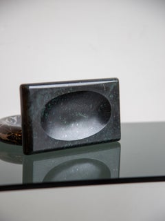 Black Carrara Marble Soap Tray