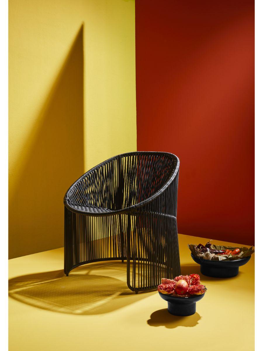 Black Cartagenas Lounge Chair by Sebastian Herkner For Sale 2