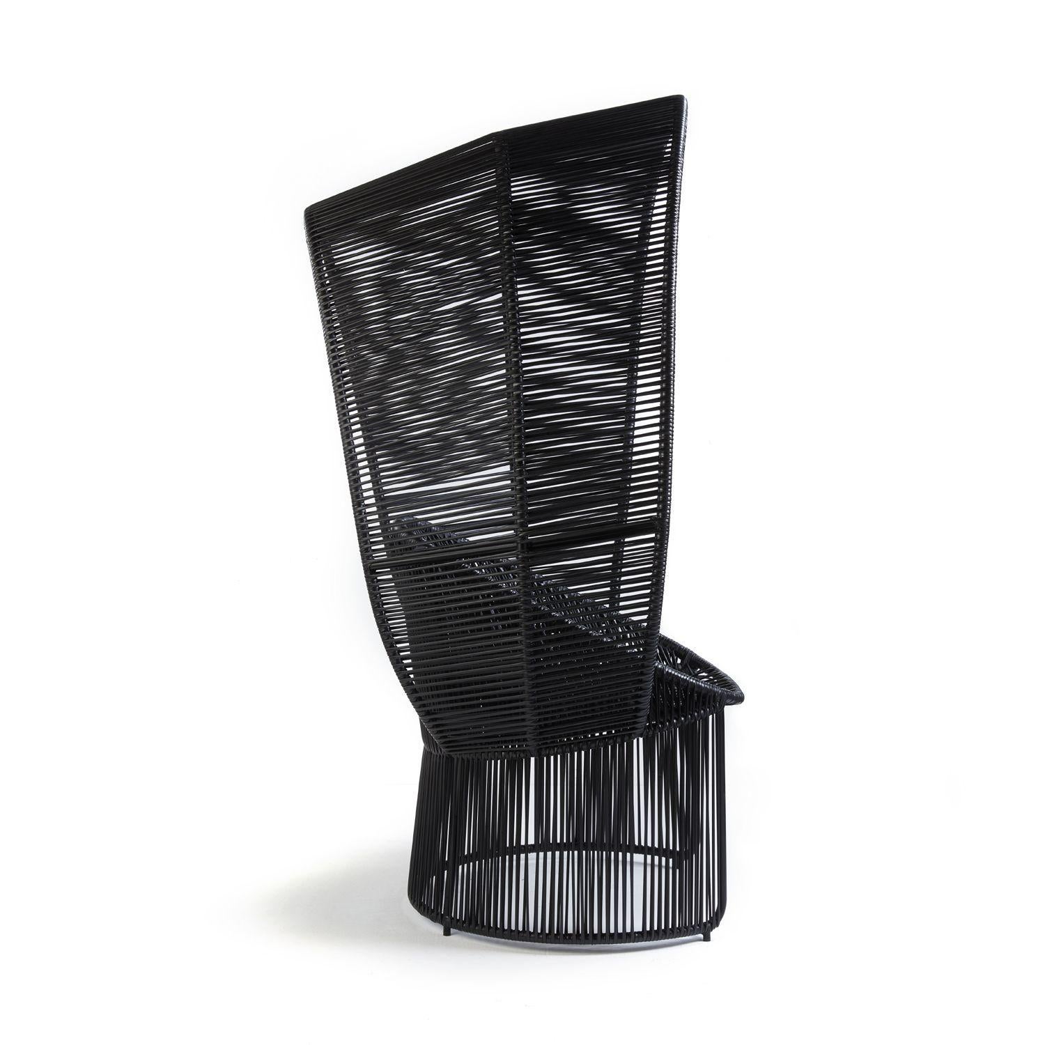 Modern Black Cartagenas Reina Chair by Sebastian Herkner For Sale
