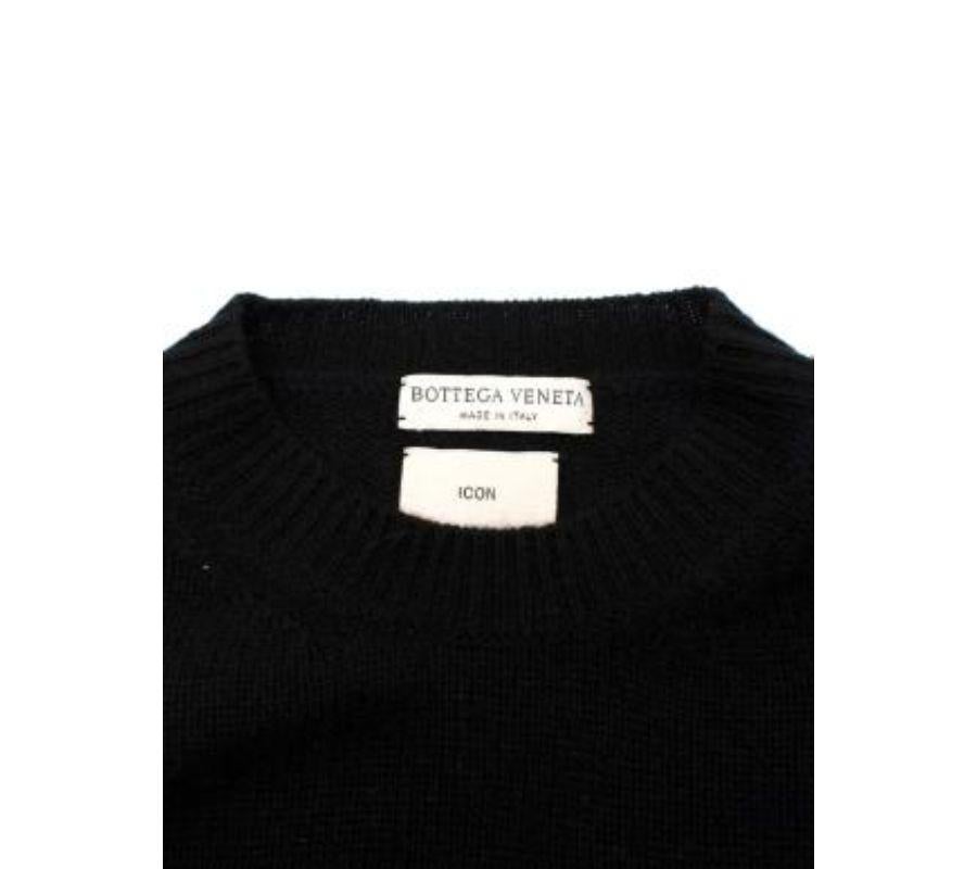 Black Cashmere Knit Jumper In Good Condition For Sale In London, GB