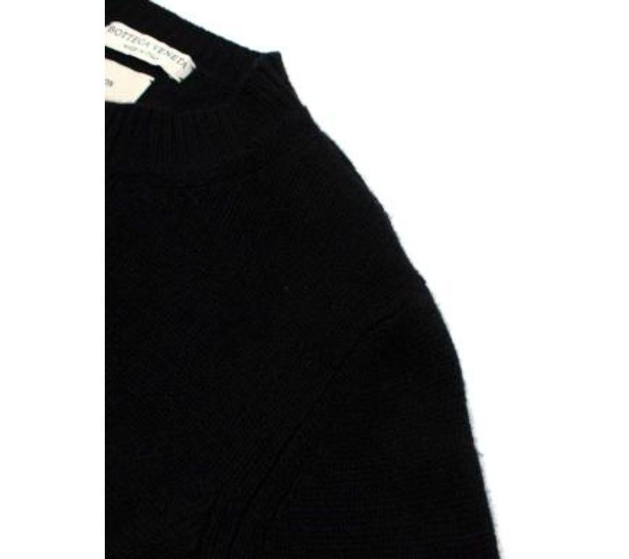 Women's or Men's Black Cashmere Knit Jumper For Sale