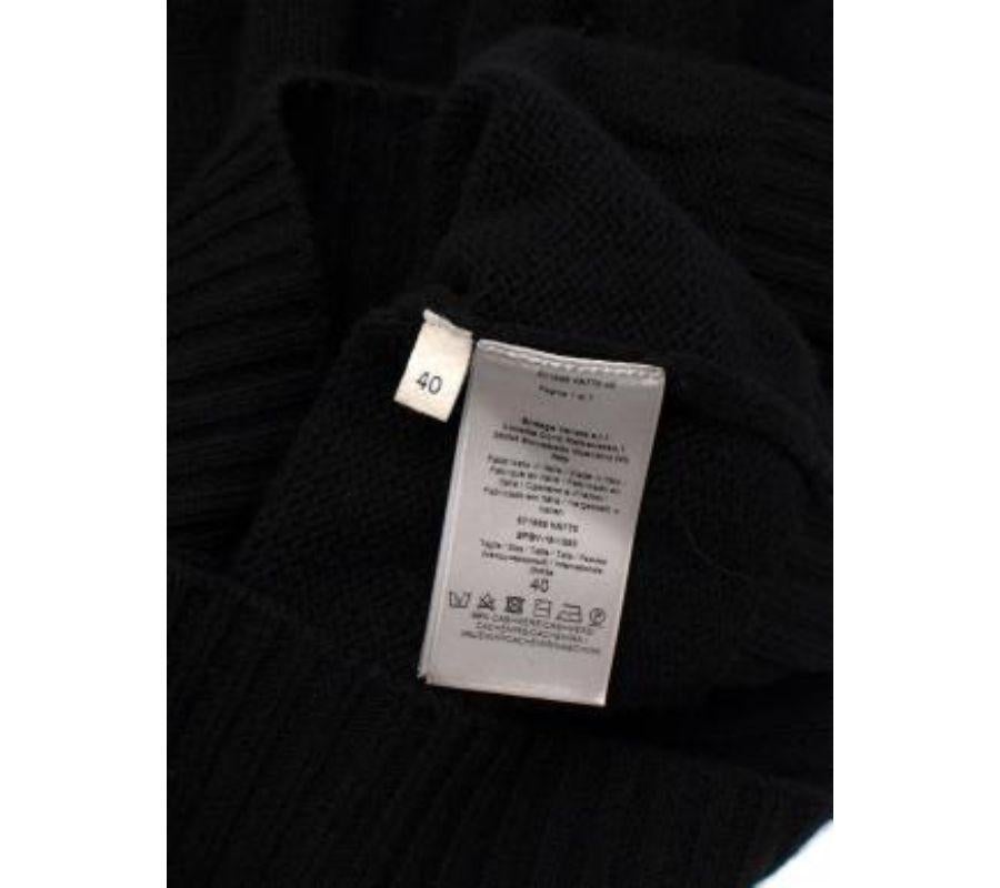 Black Cashmere Knit Jumper For Sale 3