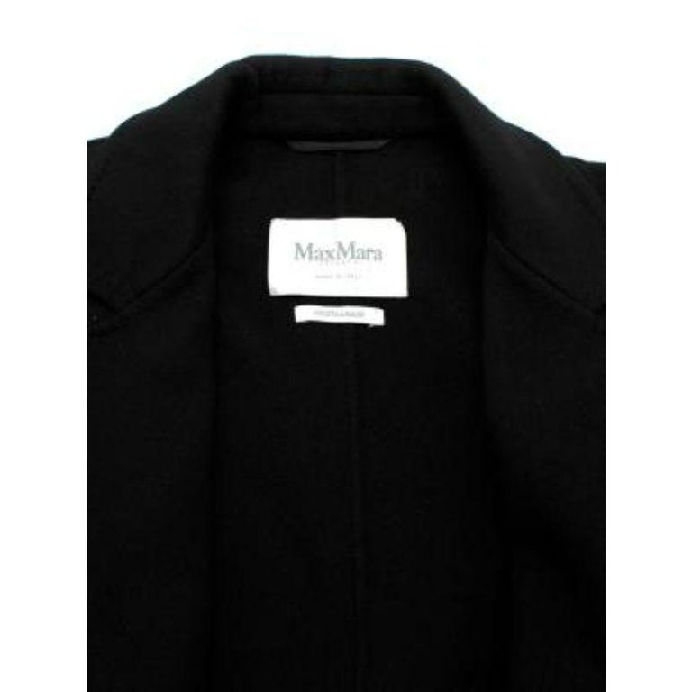 Black Cashmere Open Coat For Sale at 1stDibs