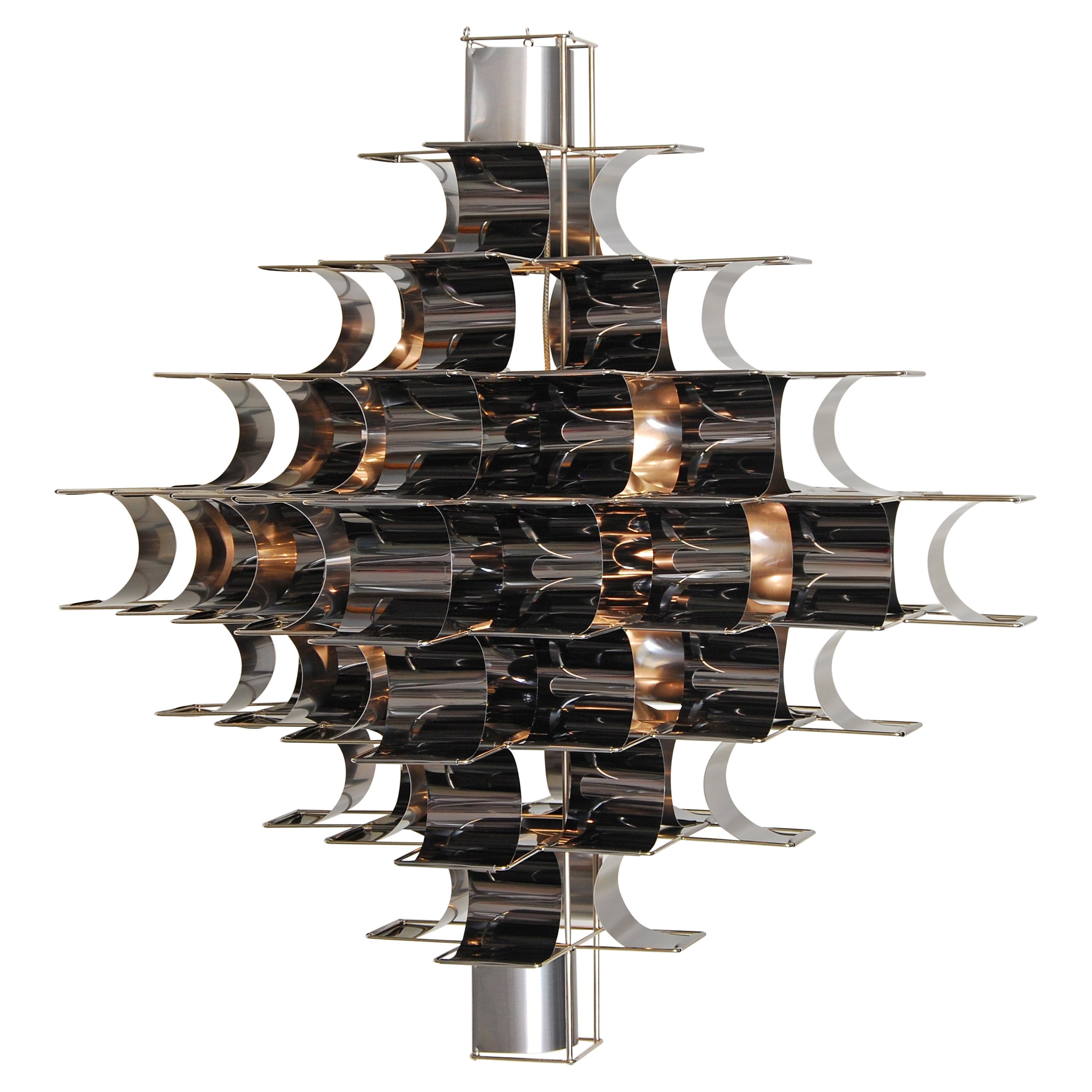 Black Cassiope Lighting by Max and Sebastien Sauze For Sale