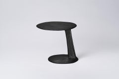 Black Cast Brass Lava Large Side Table by Atelier V&F