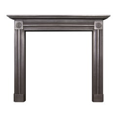 Black Cast-Iron Fire Surround in the Regency Manner