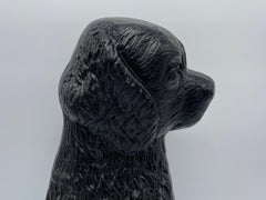 Black Cast Iron Spaniel or Retriever Door Stop, 1960s