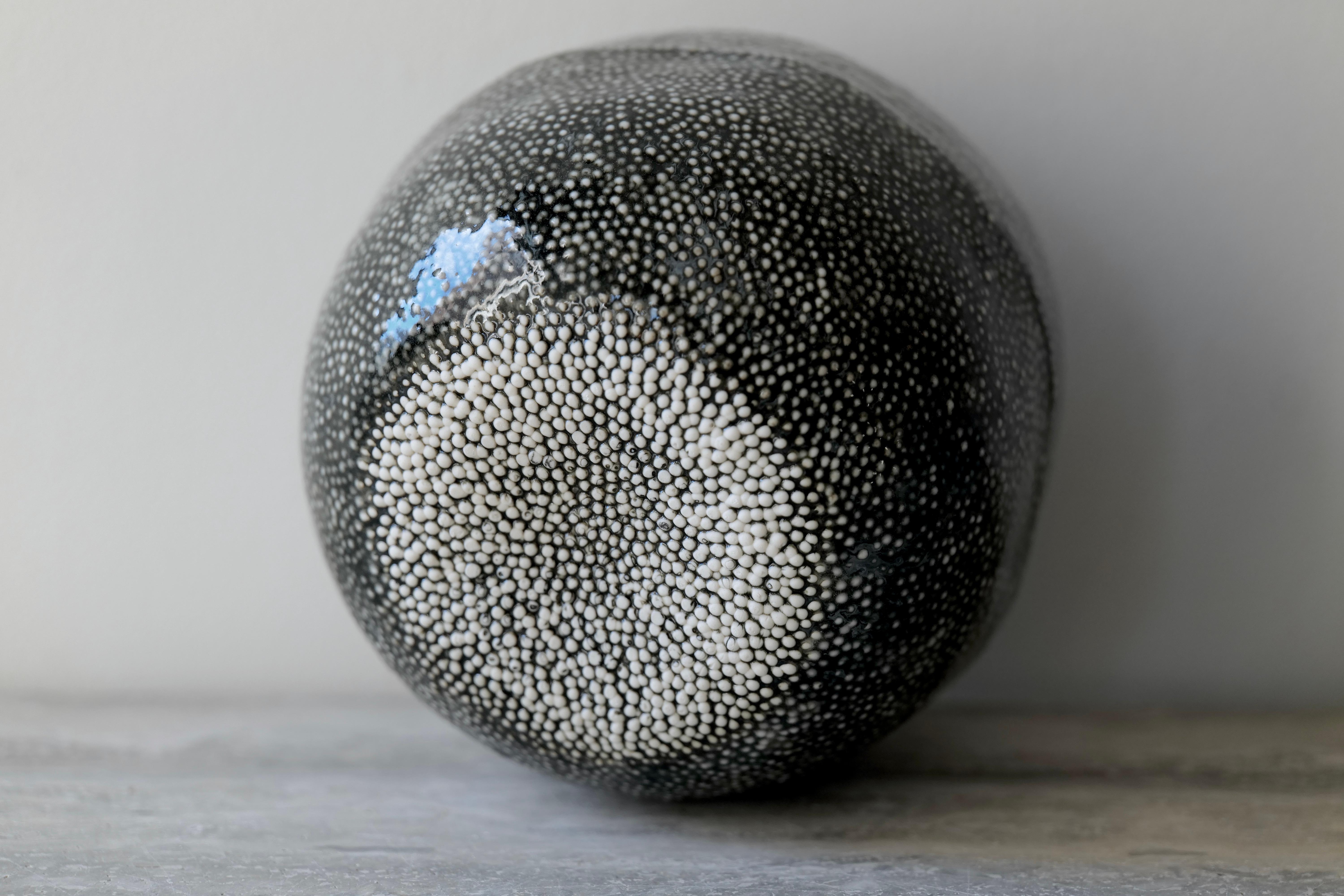 XXI secolo e contemporaneo Vaso in porcellana Black Caviar in vendita